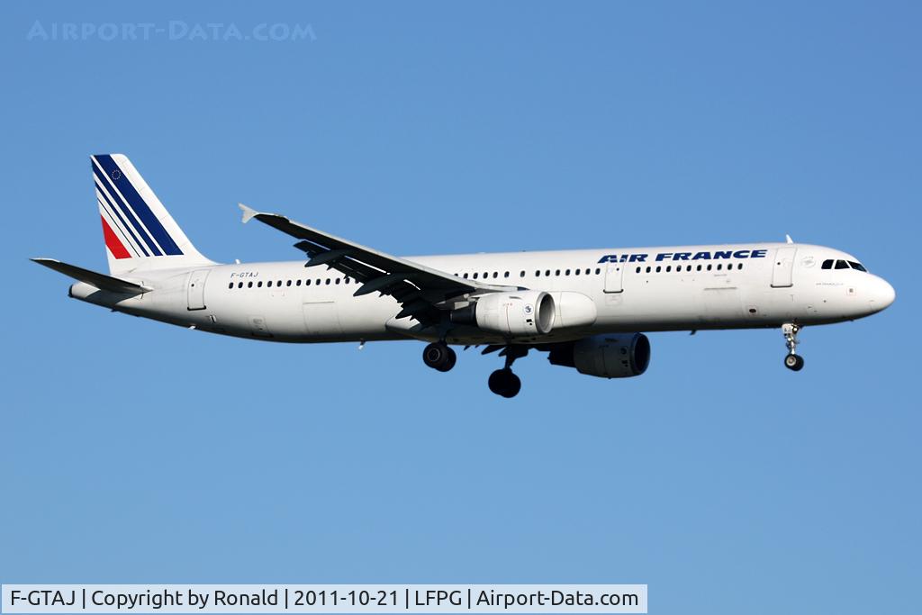 F-GTAJ, 2001 Airbus A321-211 C/N 1476, at cdg