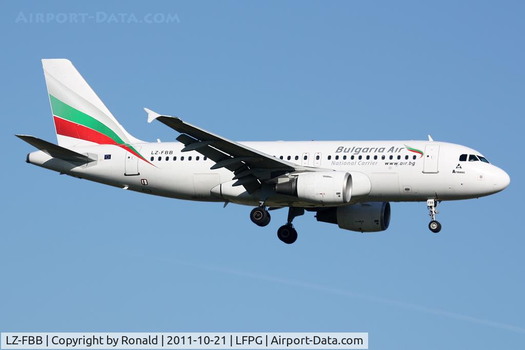 LZ-FBB, 2007 Airbus A319-112 C/N 3309, at cdg