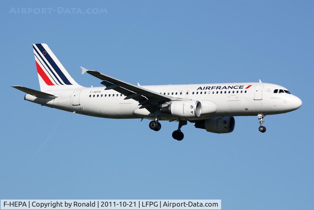 F-HEPA, 2009 Airbus A320-214 C/N 4139, at cdg