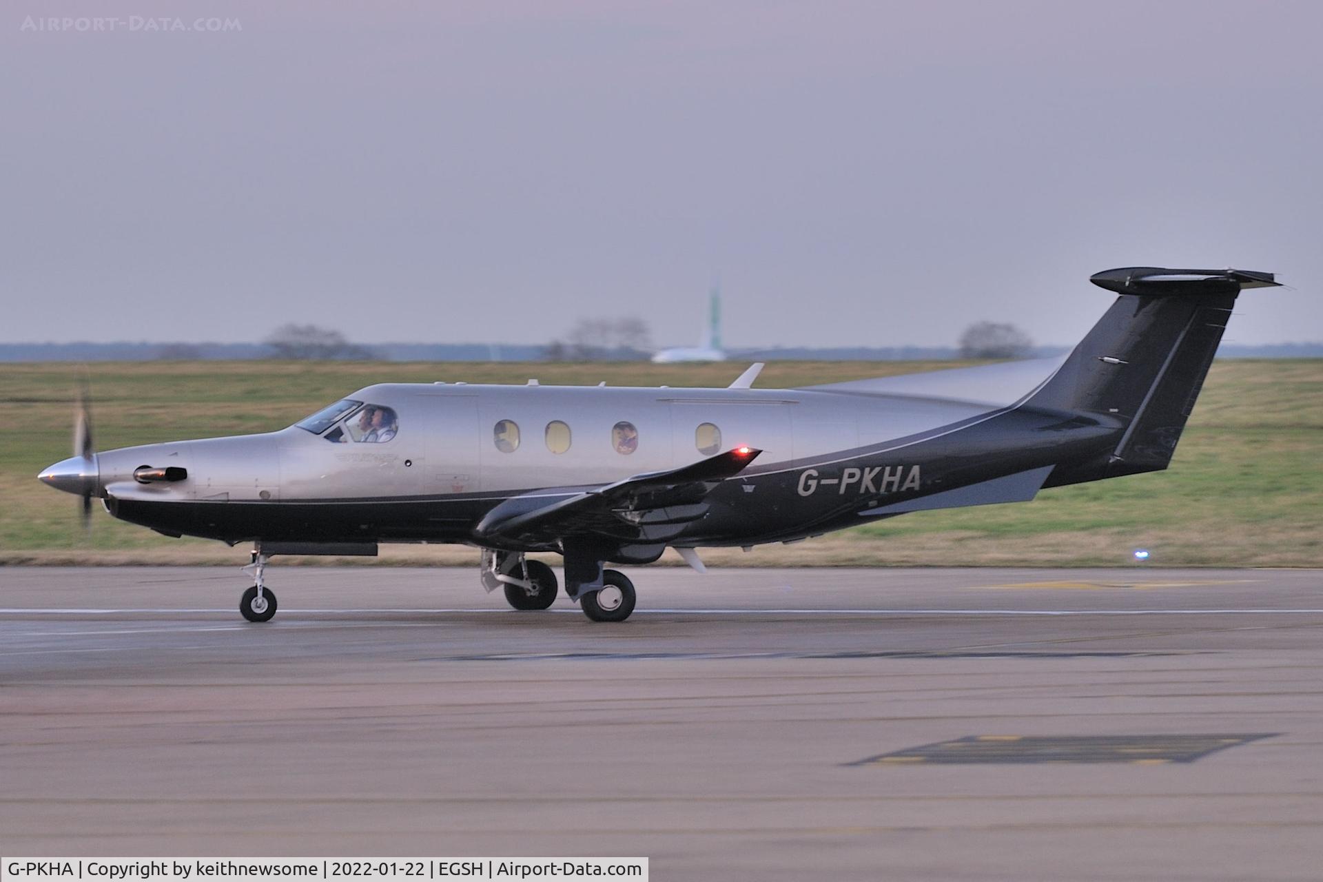 G-PKHA, 2018 Pilatus PC-12/47E C/N 1776, Arriving at Norwich from Bern, Switzerland,