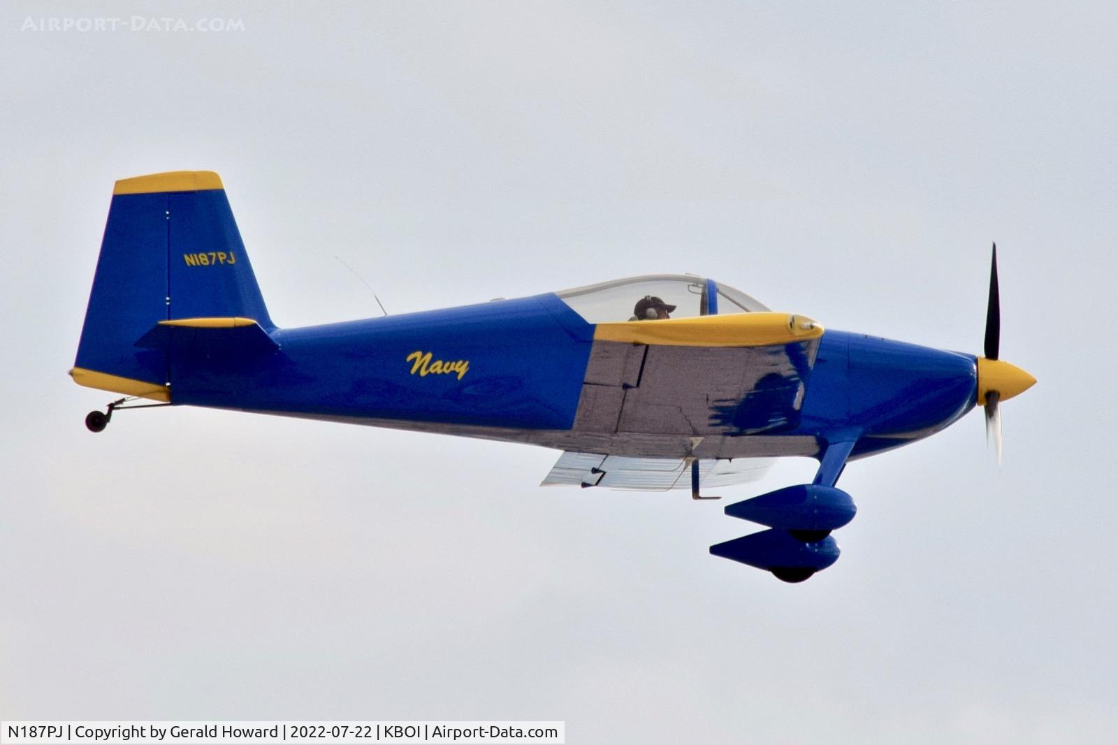 N187PJ, 2012 Vans RV-7 C/N 73654, Departing RWY 10R