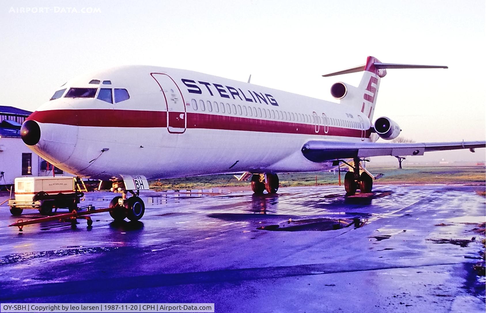 OY-SBH, 1981 Boeing 727-2B7 C/N 22164, Copenhagen 20.11.1987