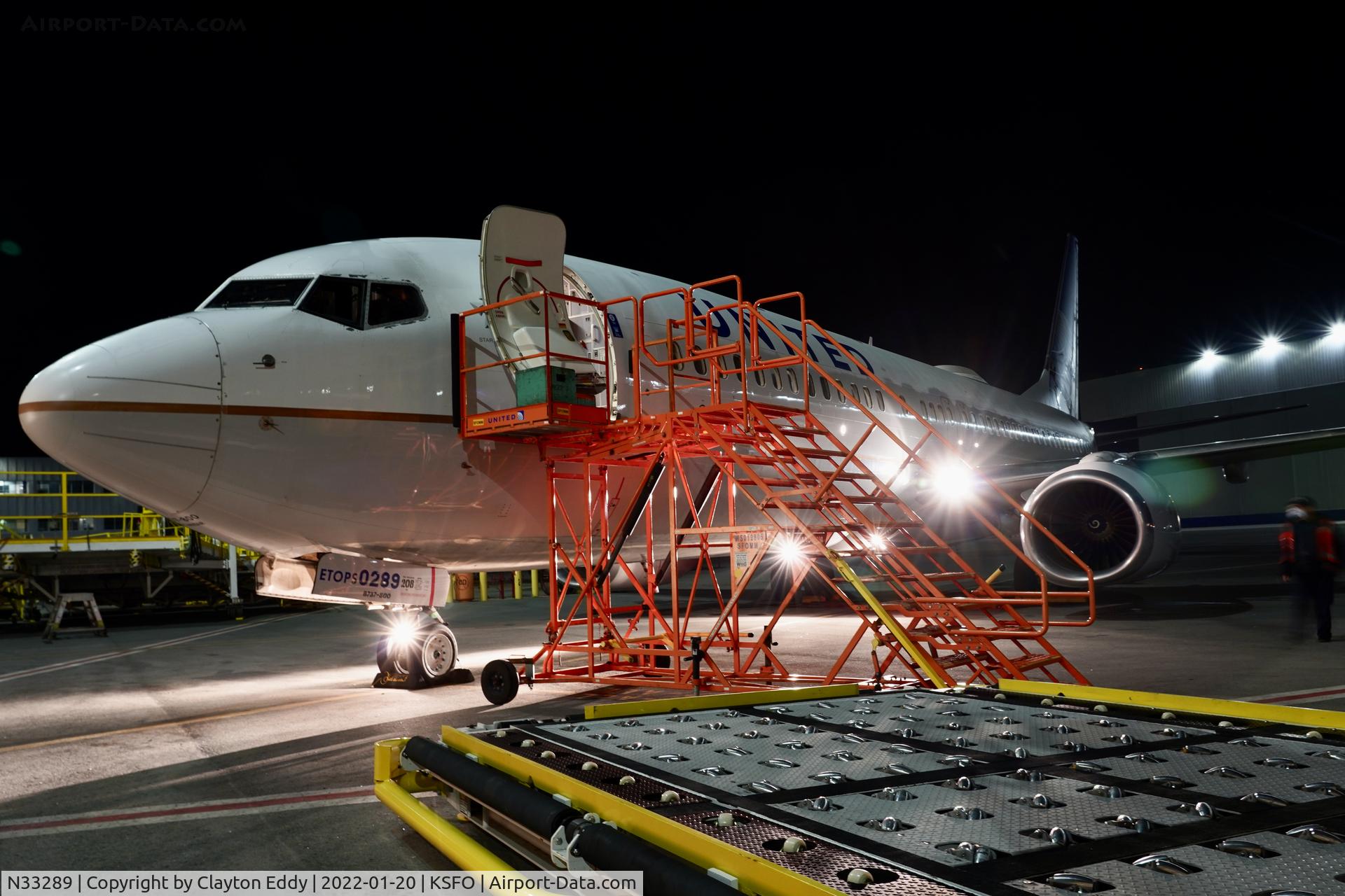 N33289, 2004 Boeing 737-824 C/N 31607, SFO 2022.
