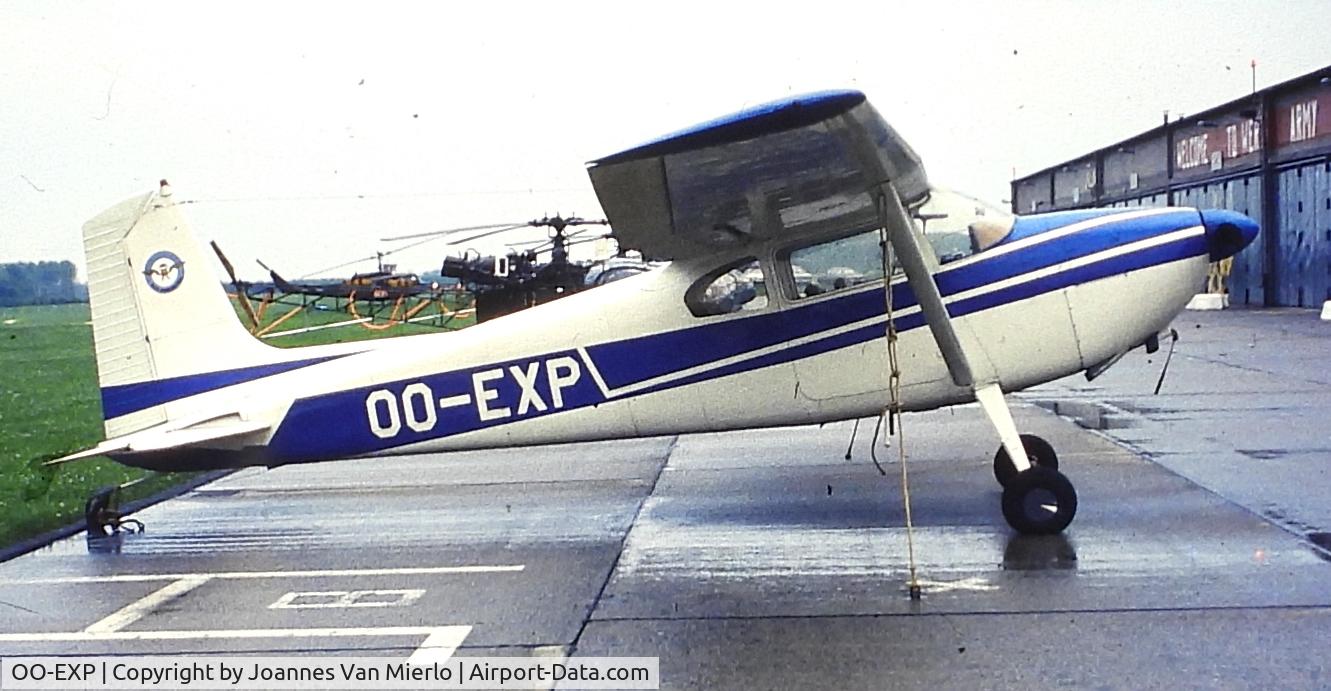 OO-EXP, 1959 Cessna 180B C/N 180-50617, Werl (G) 1980 slide scan