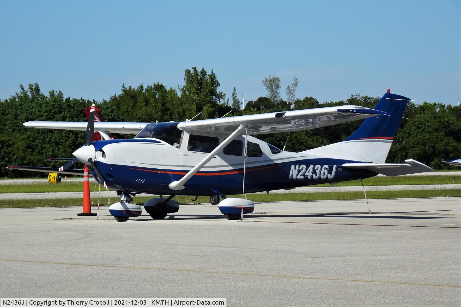 N2436J, 1999 Cessna T206H Turbo Stationair C/N T20608138, Taken on the apron at Marathon Airport, FL