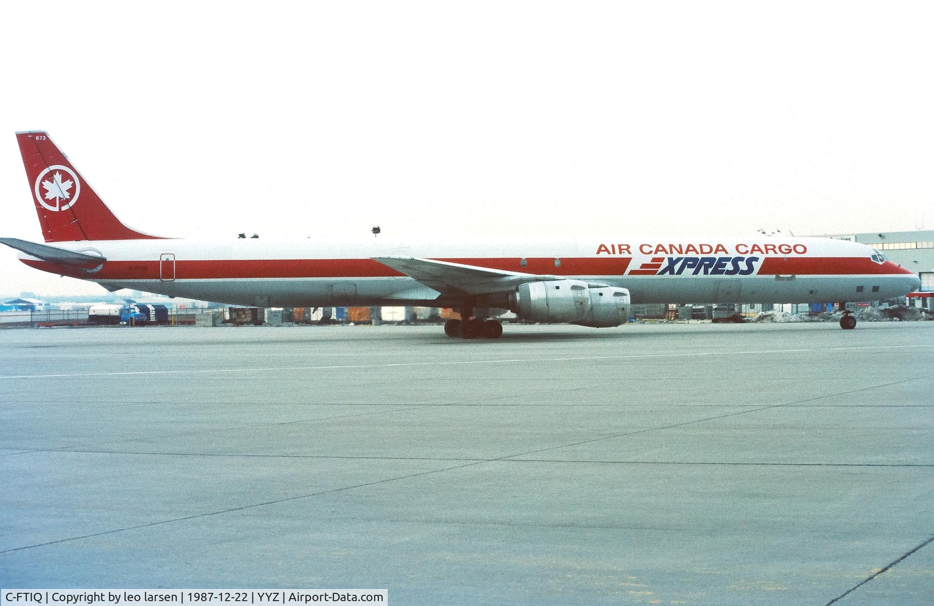 C-FTIQ, 1969 McDonnell Douglas DC-8-73(F) C/N 46123, Toronto 22.12.1987