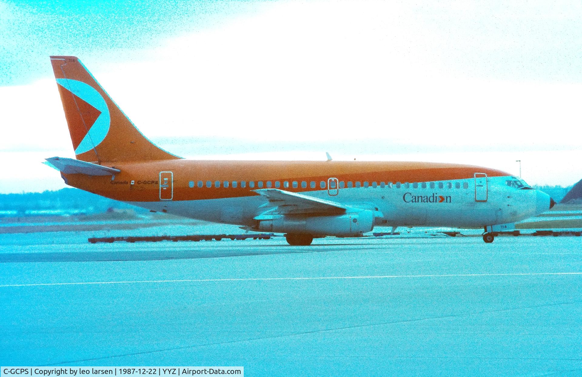 C-GCPS, 1981 Boeing 737-217(A) C/N 22257, Toronto 22.12.1987