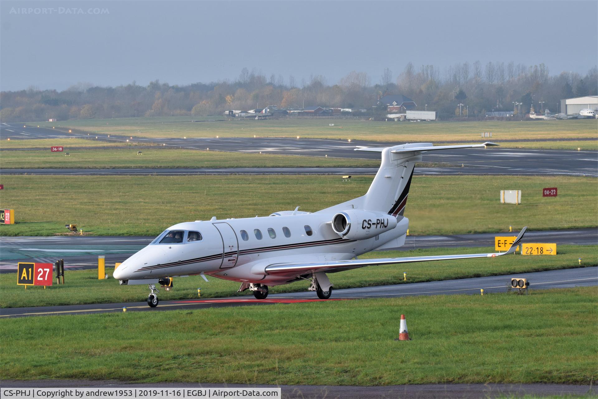 CS-PHJ, 2016 Embraer EMB-505 Phenom 300 C/N 50500336, CS-PHJ at Gloucestershire Airport.