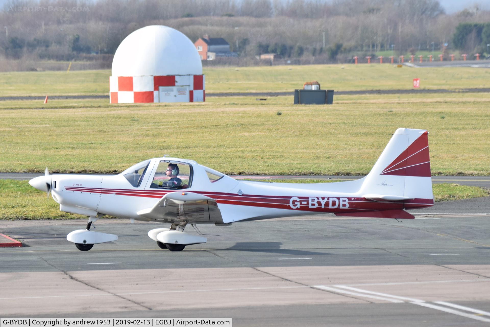 G-BYDB, 1988 Grob G-115B C/N 8025, G-BYDB at Gloucestershire Airport.