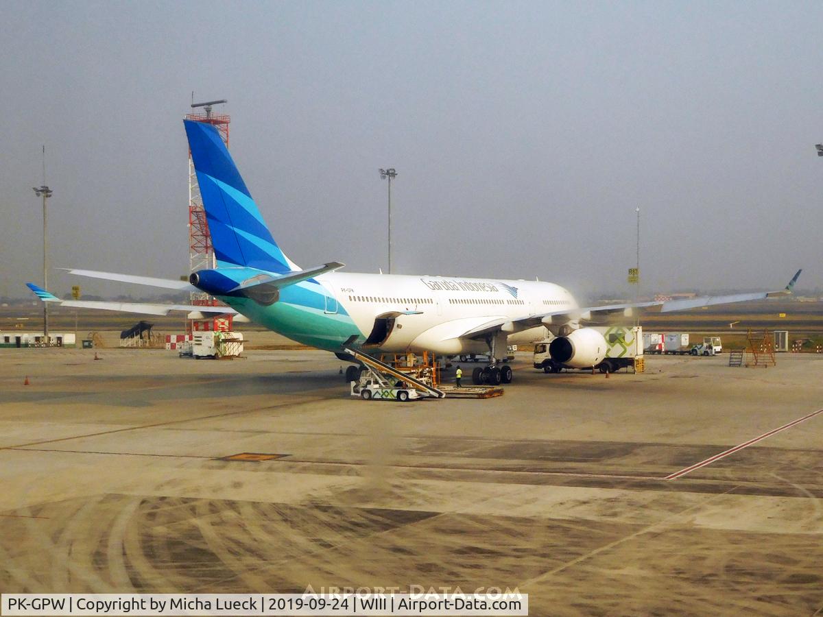 PK-GPW, 2014 Airbus A330-343 C/N 1585, At Jakarta