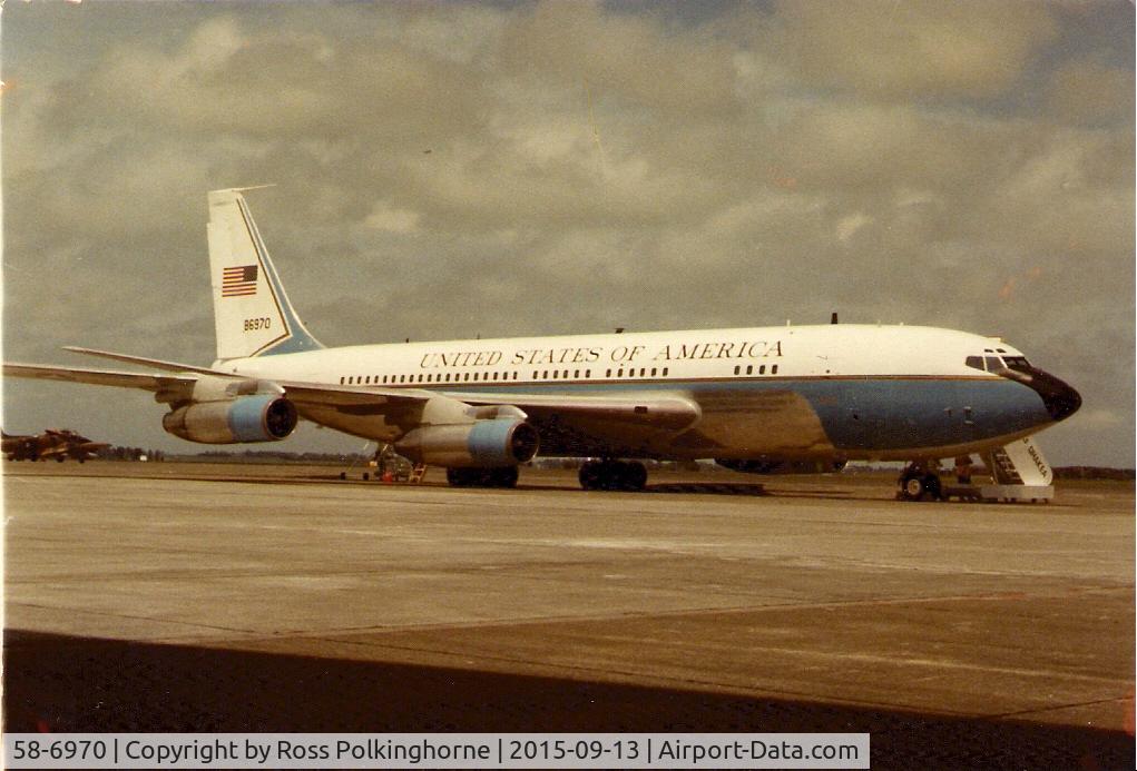 58-6970, 1959 Boeing VC-137B C/N 17925, RNZAF Base Ohakea, New Zealand about 1982