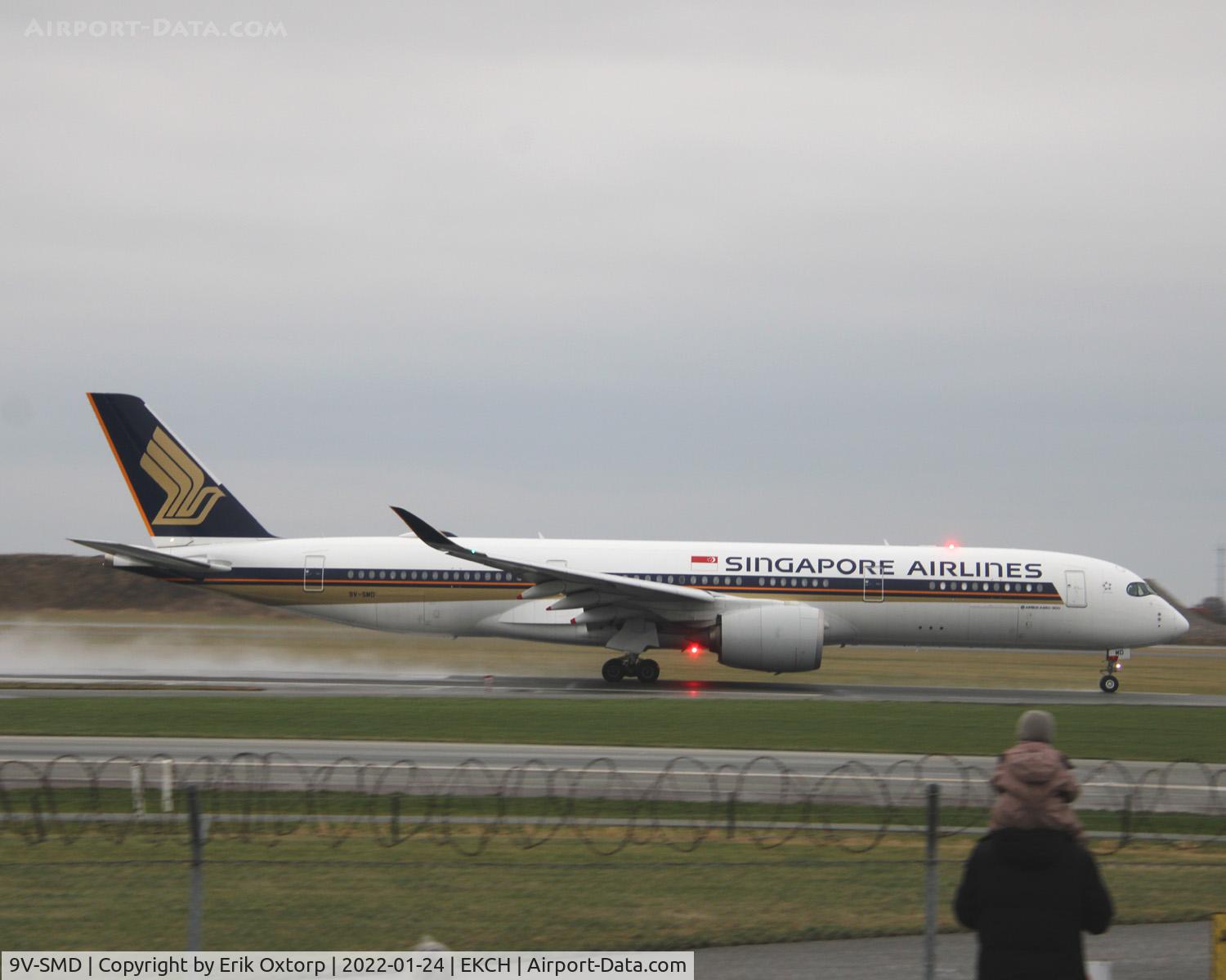 9V-SMD, 2016 Airbus A350-941 C/N 037, 9V-SMD taking off rw 22R