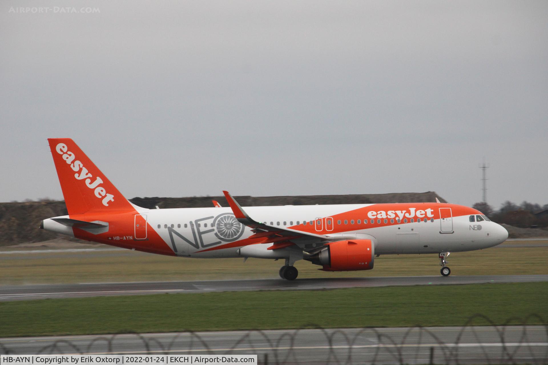 HB-AYN, 2021 Airbus A320-251N C/N 10102, HB-AYN taking off rw 22R