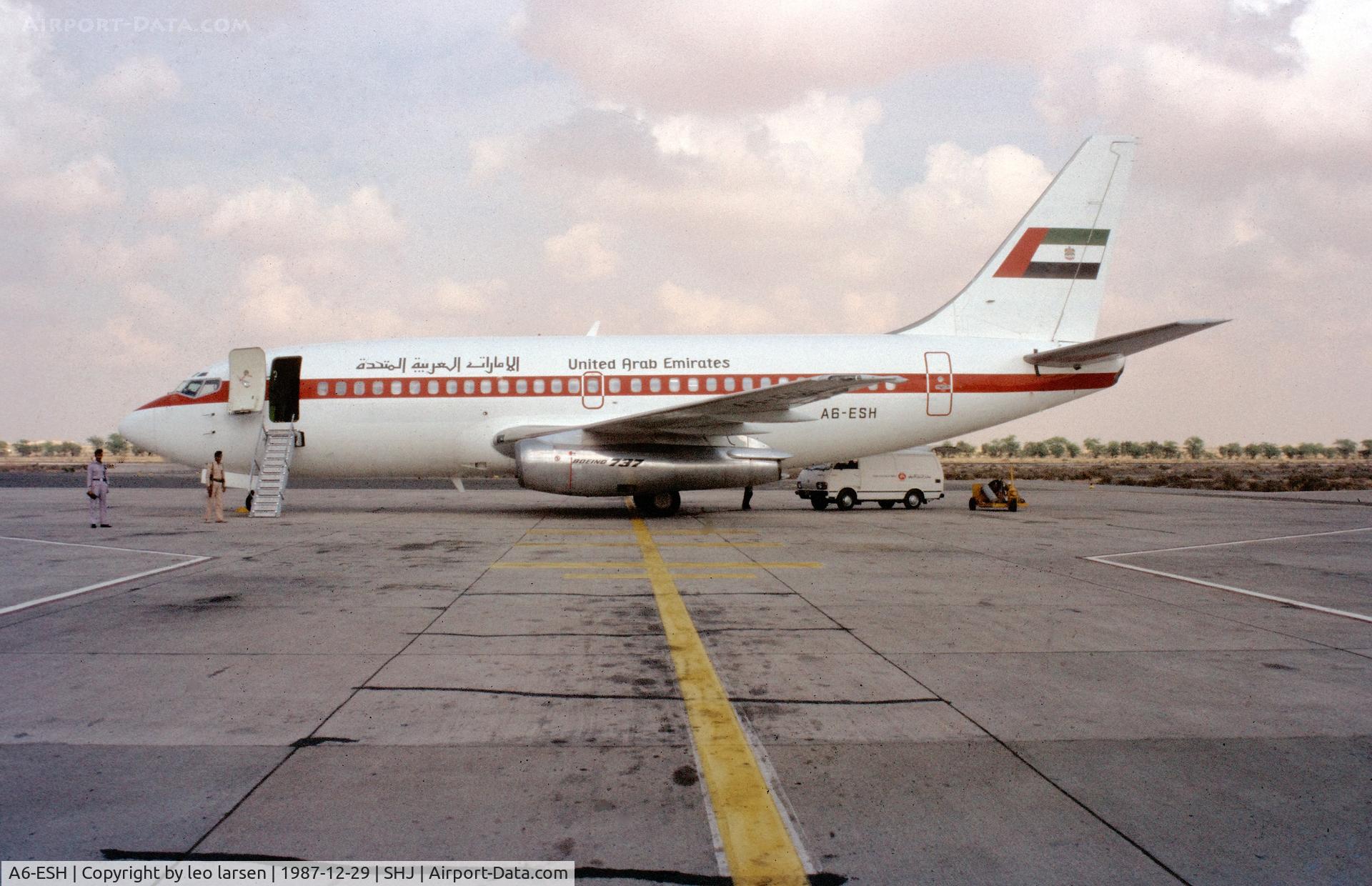 A6-ESH, 1981 Boeing 737-2W8 C/N 22628, Sharjah29.12.1987