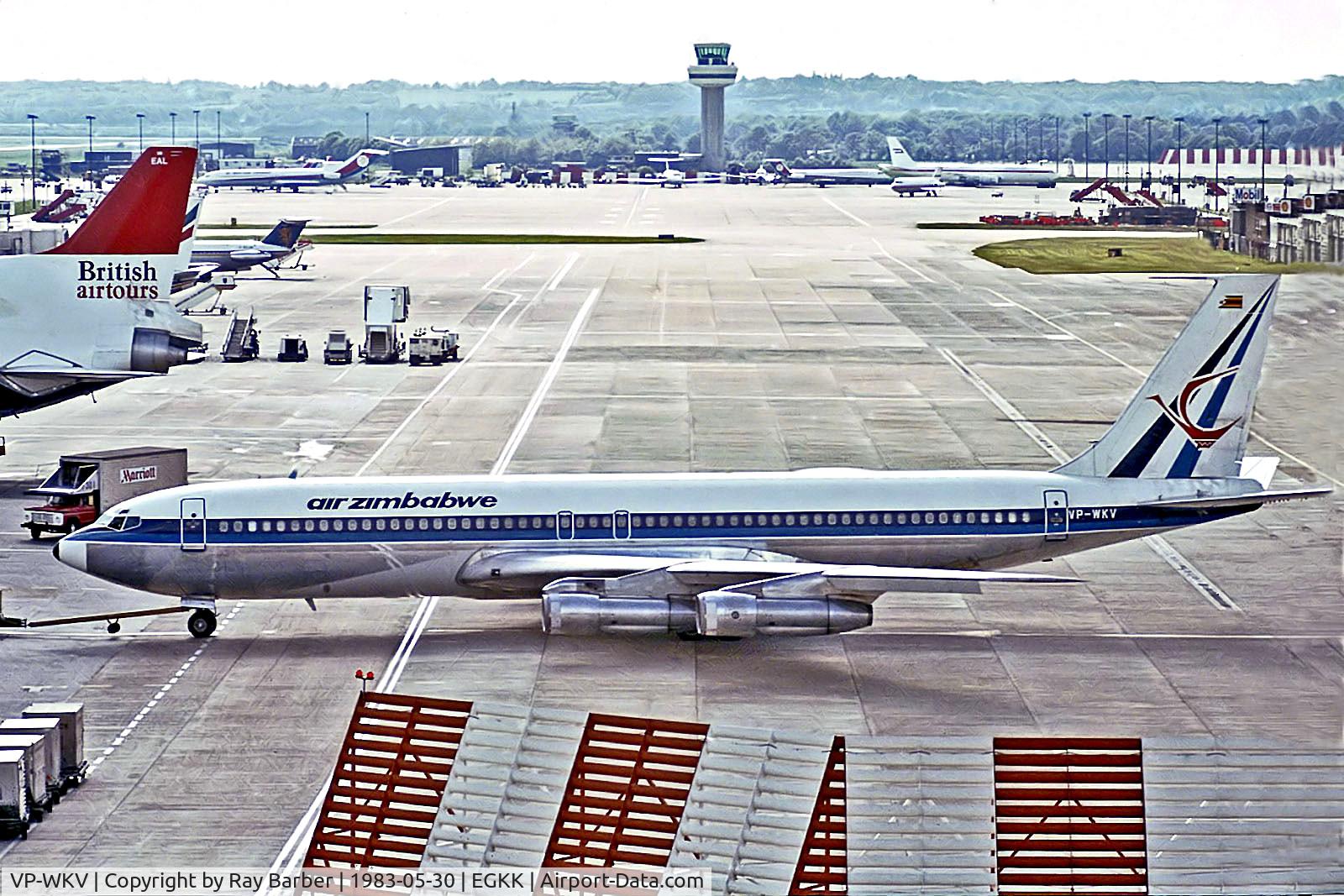 VP-WKV, 1965 Boeing 707-330B C/N 18927, VP-WKV   Boeing 707-330B [18927] (Air Zimbabwe) Gatwick~G 30/05/1983