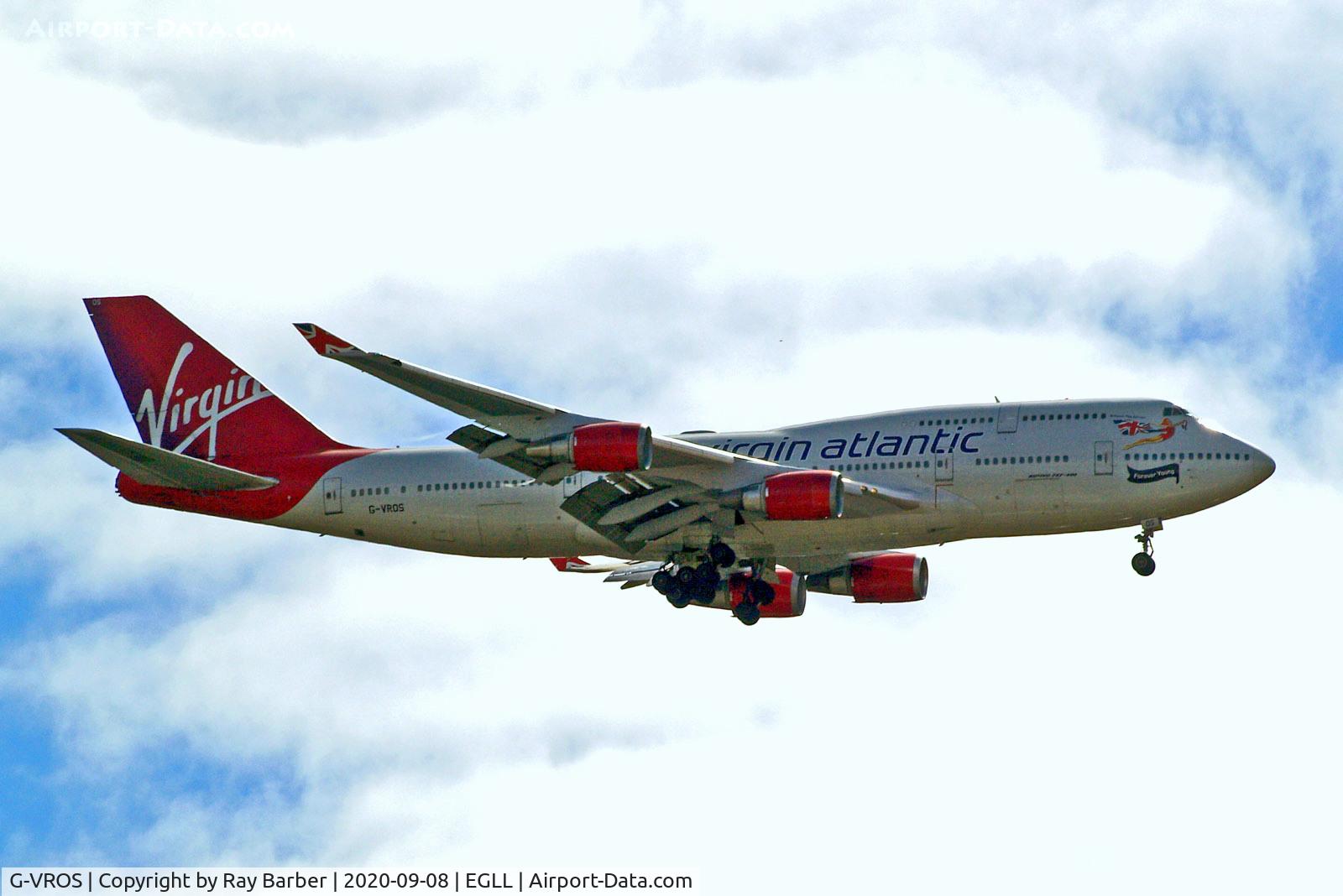G-VROS, 2001 Boeing 747-443 C/N 30885, G-VROS   Boeing 747-443 [30885] (Virgin Atlantic) Home~G 08/09/2020. 