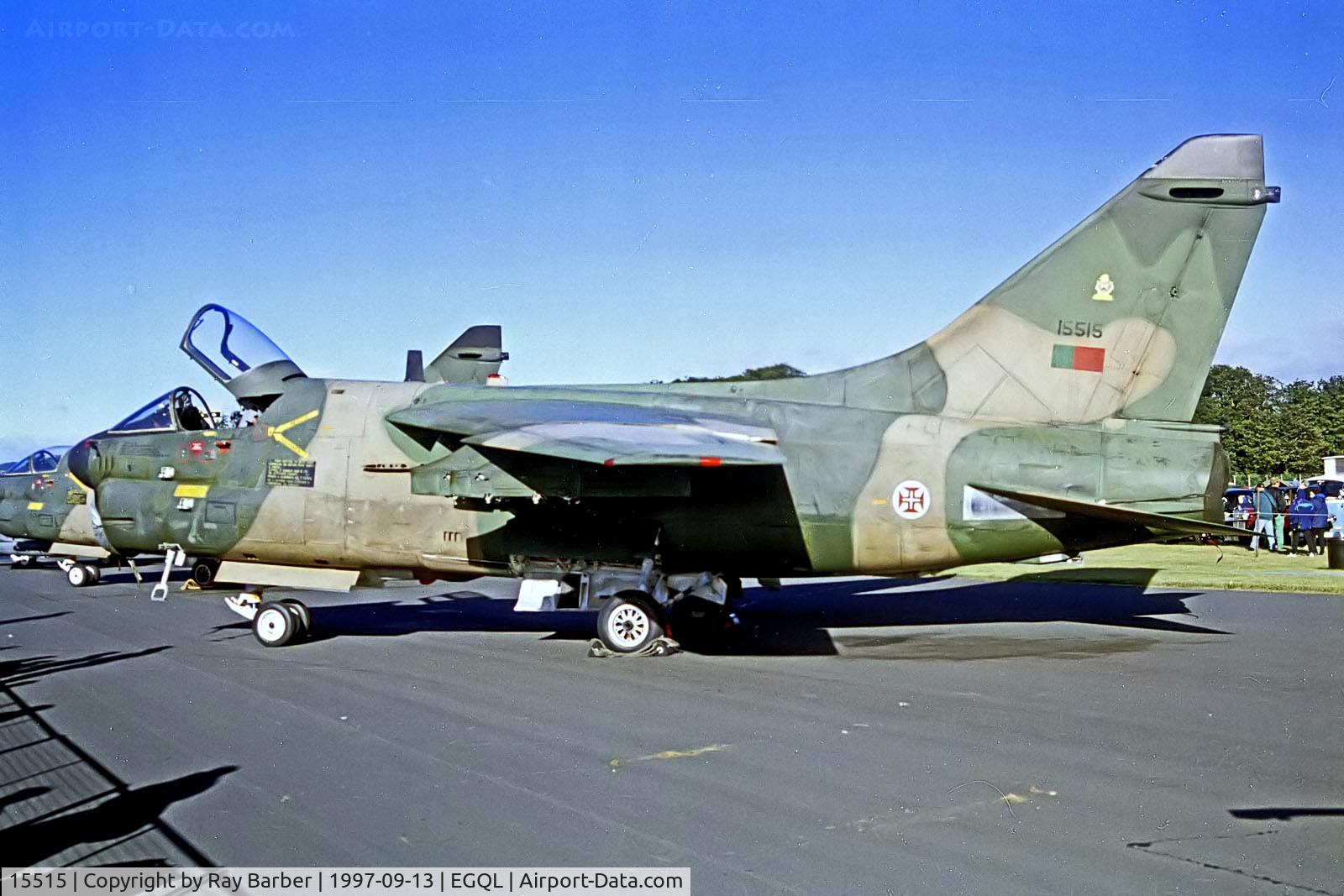 15515, LTV A-7P Corsair II C/N A-130, 15515   Ling-Temco-Vought A-7P Corsair II [A-130] (Portuguese Air Force) RAF Leuchars~G 13/09/1997
