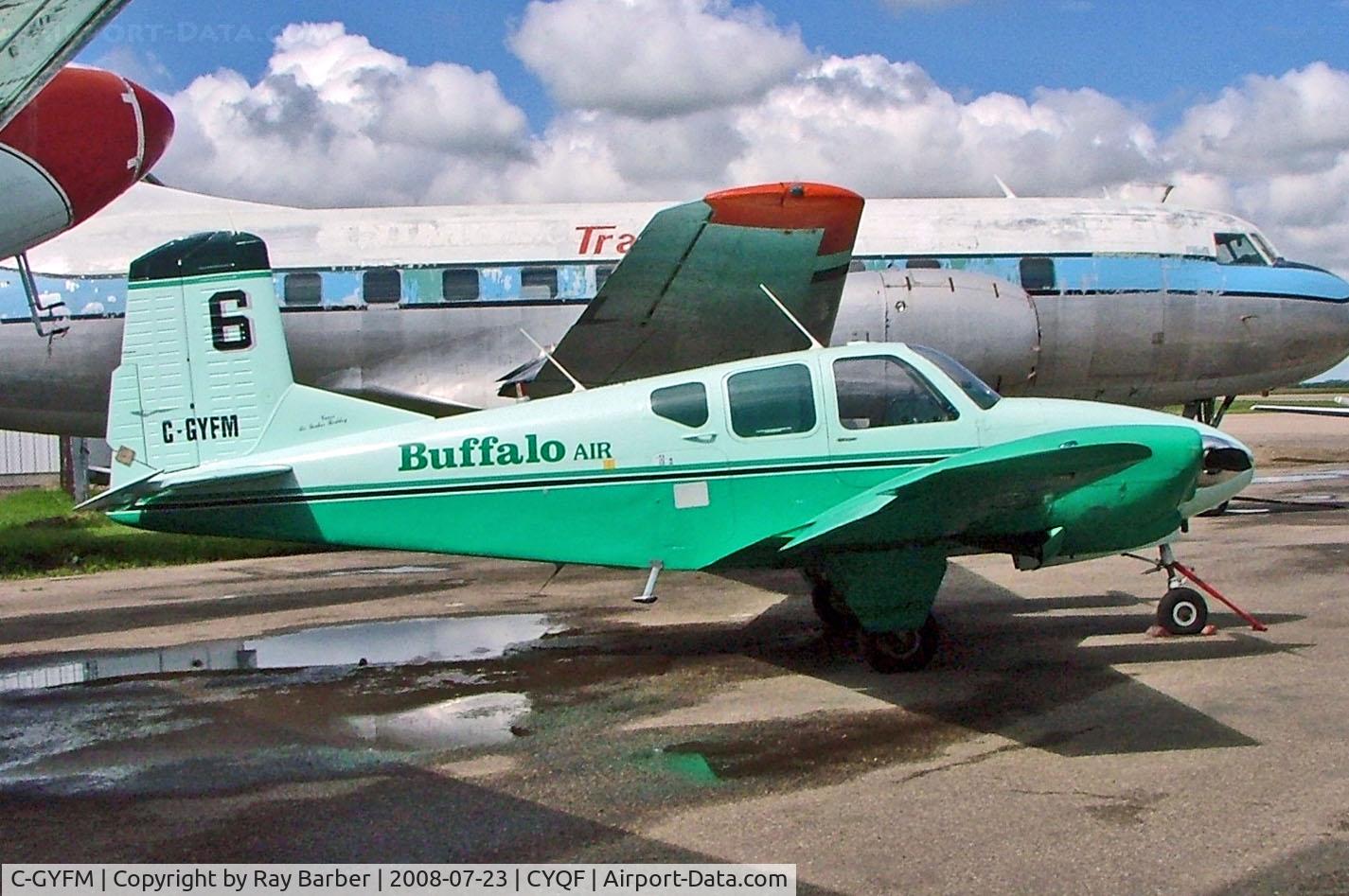 C-GYFM, 1959 Beech 95 Travel Air C/N TD-202, C-GYFM   Beech 95 Travel Air [TD-202] (Buffalo Airways)  Red Deer Regional~C 23/07/2008