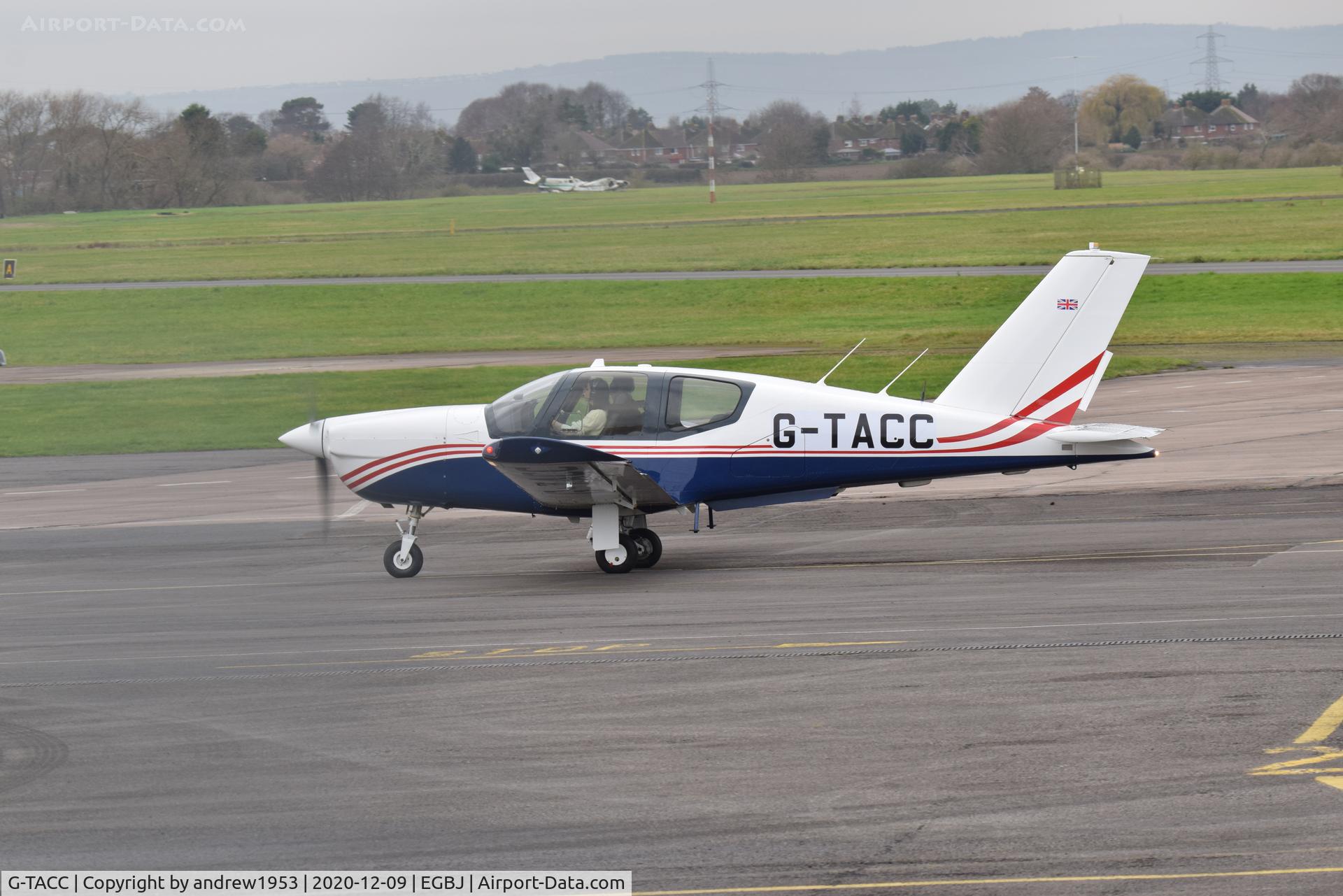 G-TACC, 1991 Socata TB-20 Trinidad C/N 1240, G-TACC at Gloucestershire Airport.