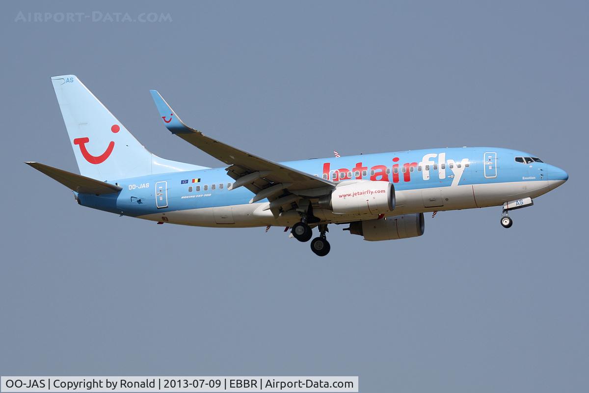 OO-JAS, 2008 Boeing 737-7K5 C/N 35144, at bru