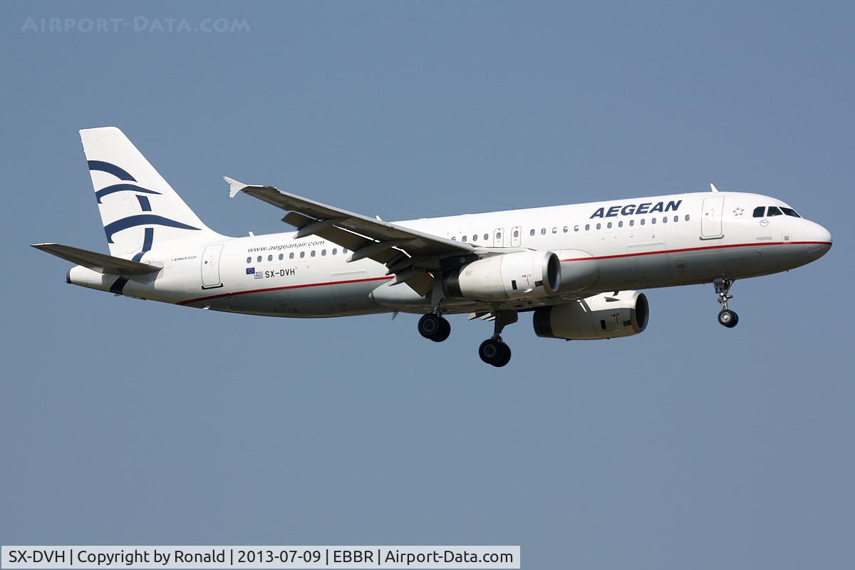 SX-DVH, 2007 Airbus A320-232 C/N 3066, at bru
