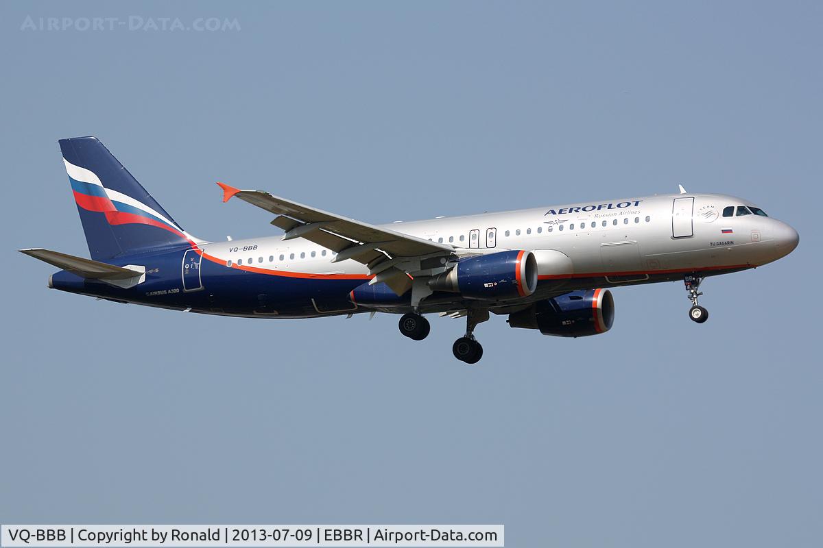 VQ-BBB, 2009 Airbus A320-214 C/N 3823, at bru