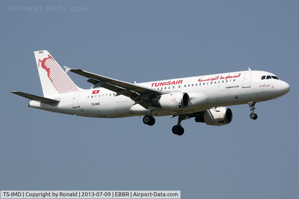TS-IMD, 1991 Airbus A320-211 C/N 0205, at bru