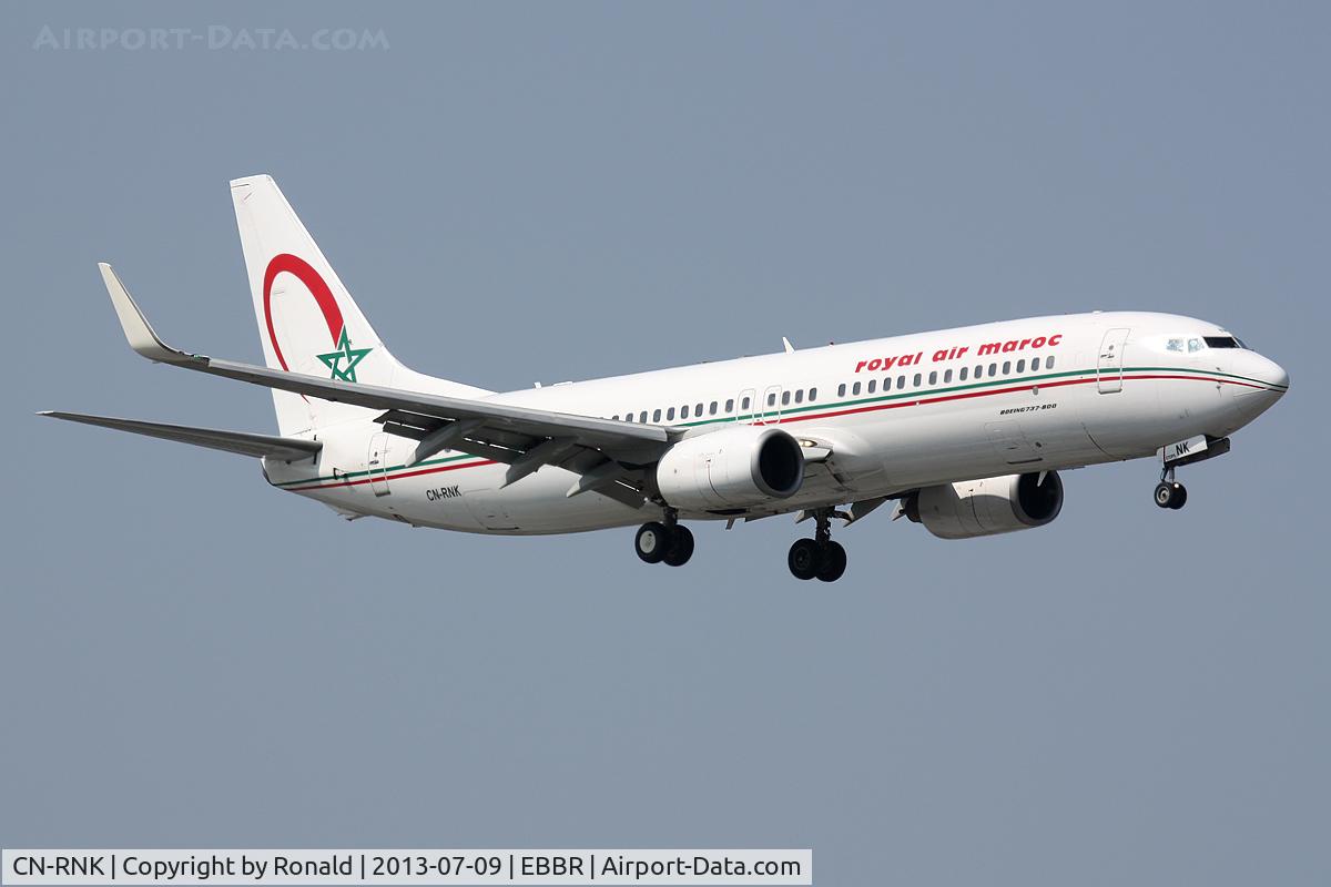 CN-RNK, 1998 Boeing 737-8B6 C/N 28981, at bru