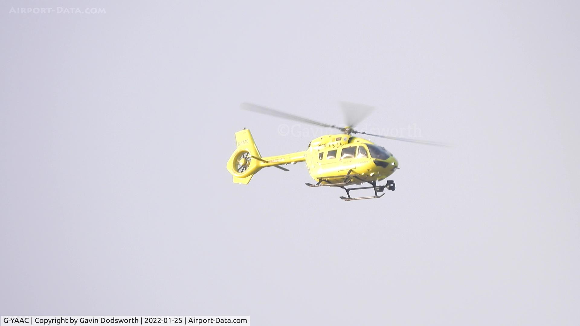 G-YAAC, 2016 Airbus Helicopters H-145 (BK-117D-2) C/N 20084, Over Darlington on Tuesday 25th January 2022