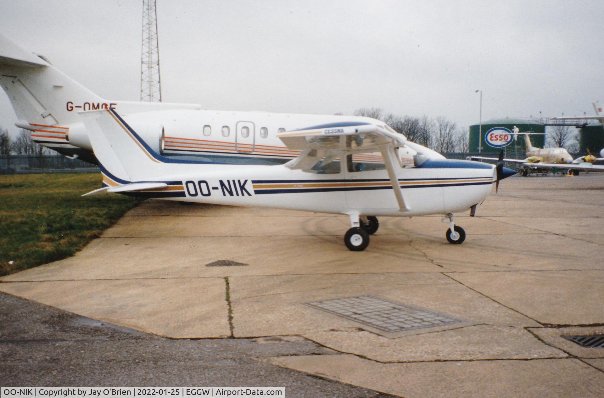 OO-NIK, 1973 Reims F172M Skyhawk Skyhawk C/N 1018, Scanned 35mm photo