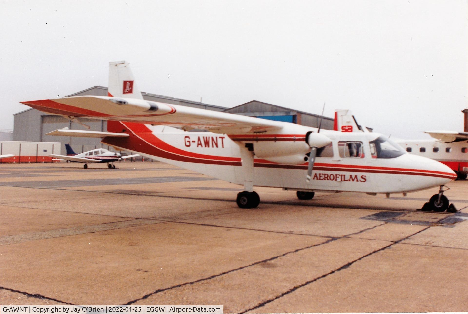 G-AWNT, 1968 Britten-Norman BN-2A Islander C/N 32, Scanned 35mm photo