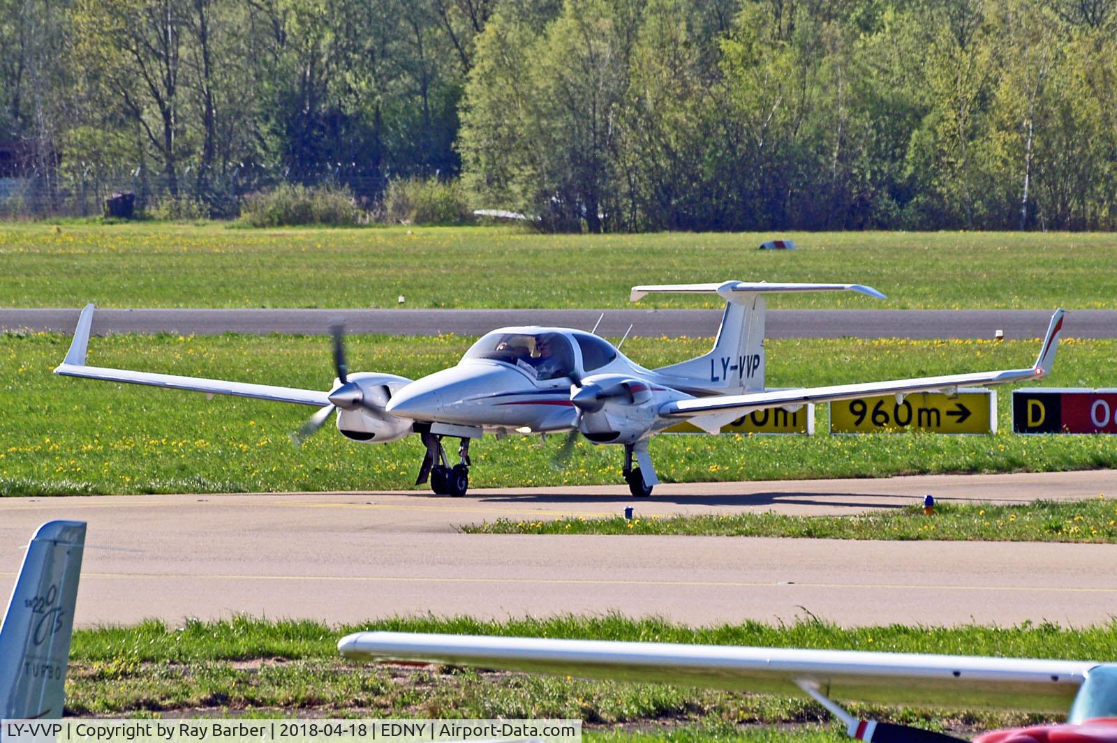 LY-VVP, Diamond DA-42NG Twin Star Twin Star C/N 42.N189, LY-VVP   Diamond DA-42NG Twin Star [42.N189] Friedrichshafen~D 18/04/2018