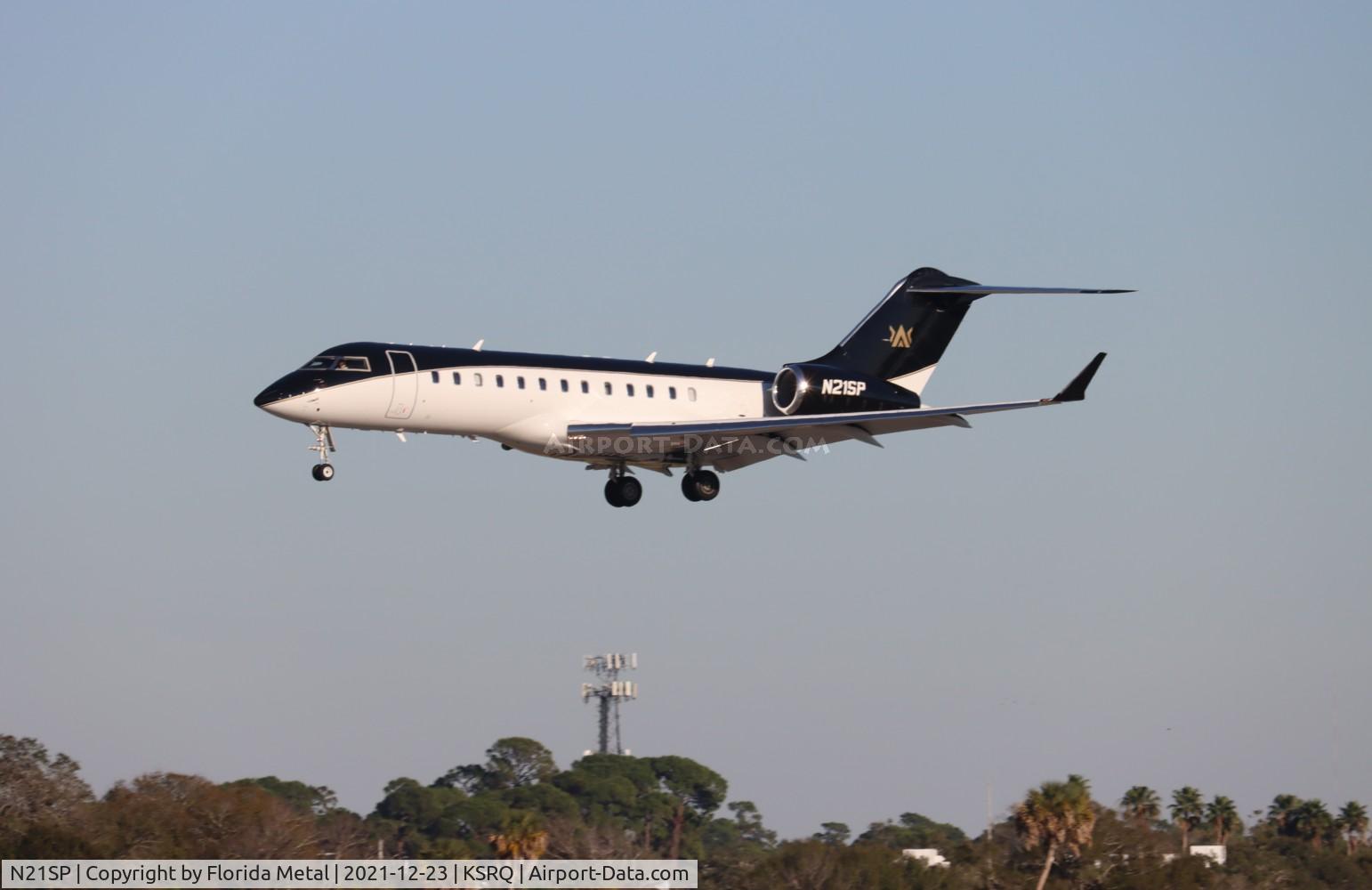 N21SP, 2003 Bombardier BD-700-1A10 Global Express C/N 9120, SRQ Spotting