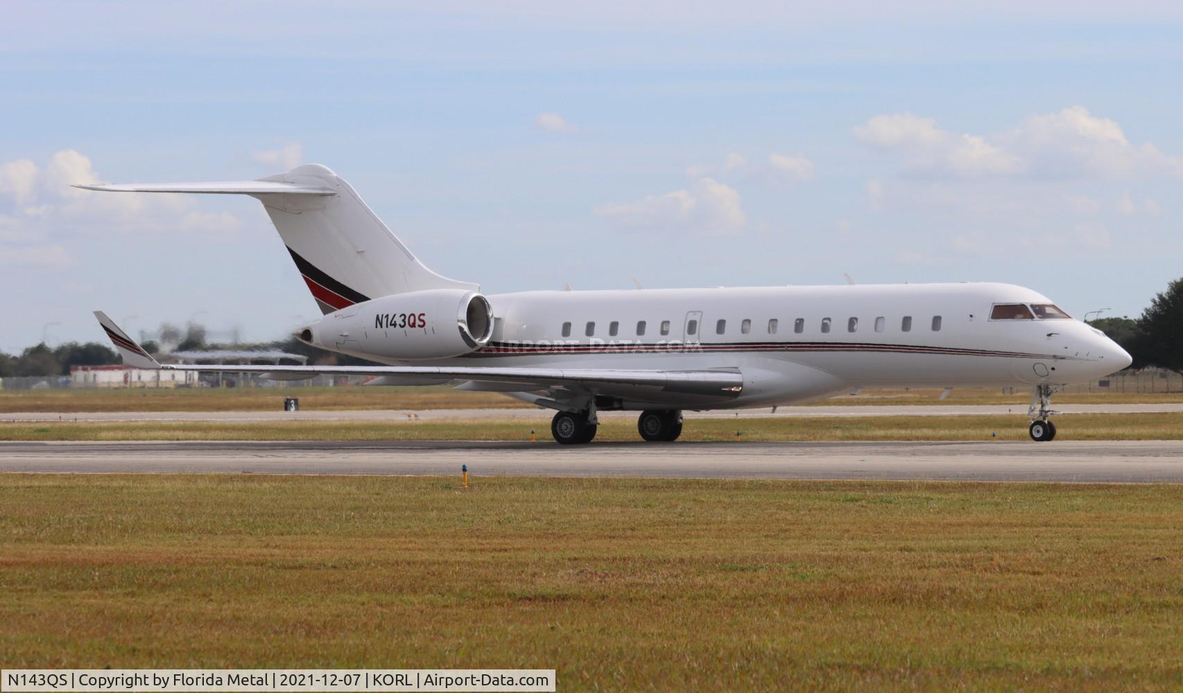 N143QS, 2012 Bombardier BD-700-1A10 Global 6000 C/N 9499, ORL spotting 2021