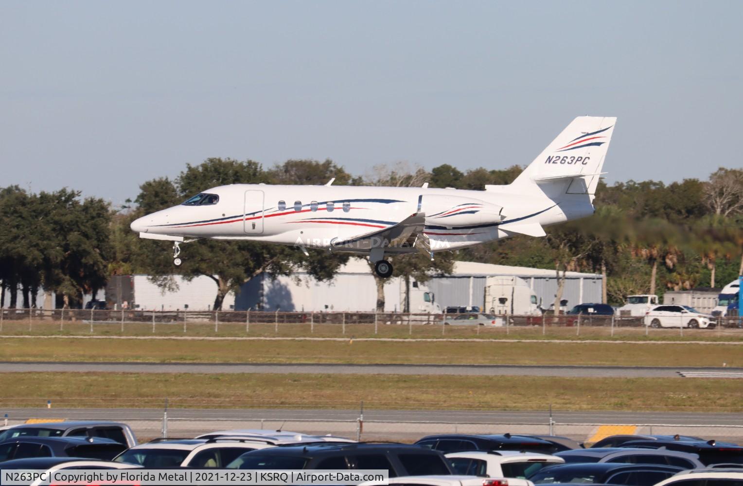 N263PC, 2018 Cessna 680A Citation Latitude C/N 680A-0154, SRQ spotting 2021
