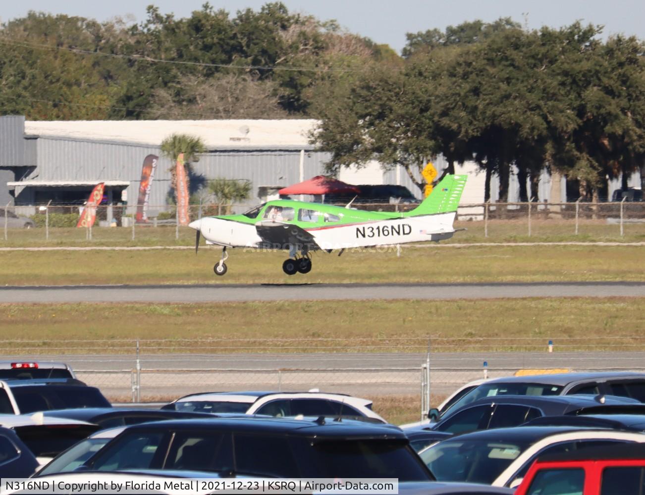 N316ND, 1974 Piper PA-28-151 C/N 28-7415346, SRQ spotting 2021