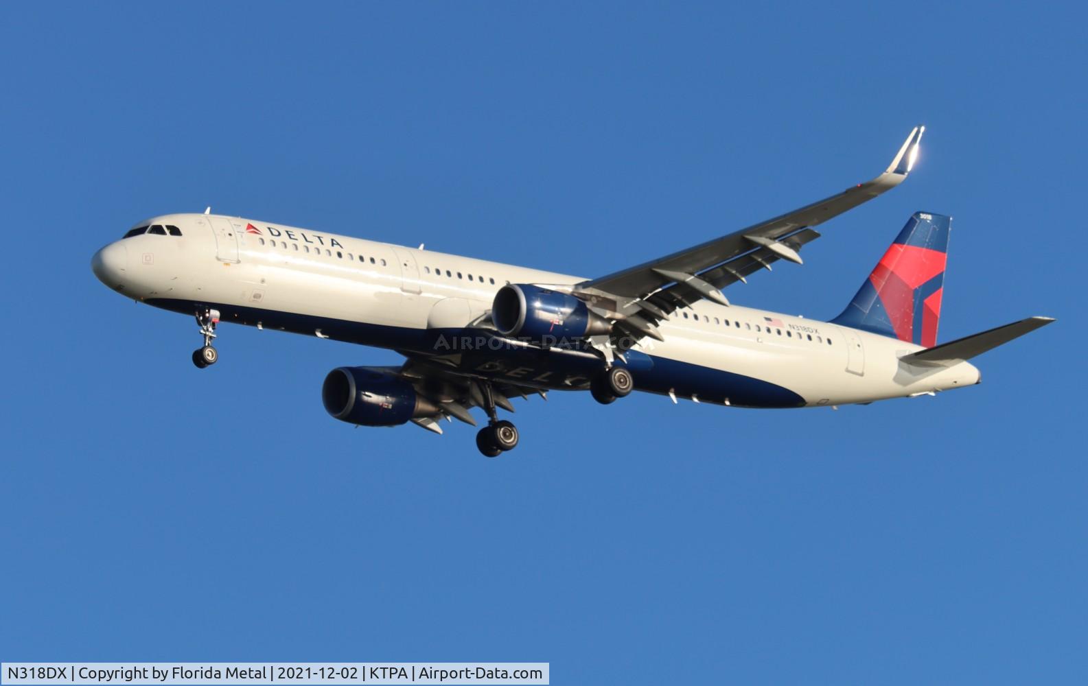 N318DX, 2017 Airbus A321-231 C/N 7441, TPA 2021