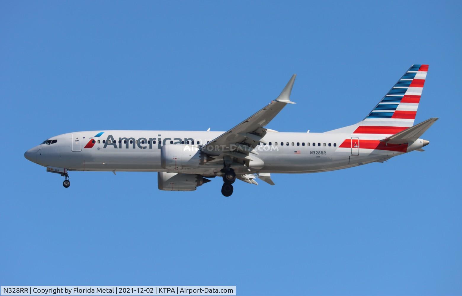 N328RR, 2018 Boeing 737-8 MAX C/N 44457, TPA 2021
