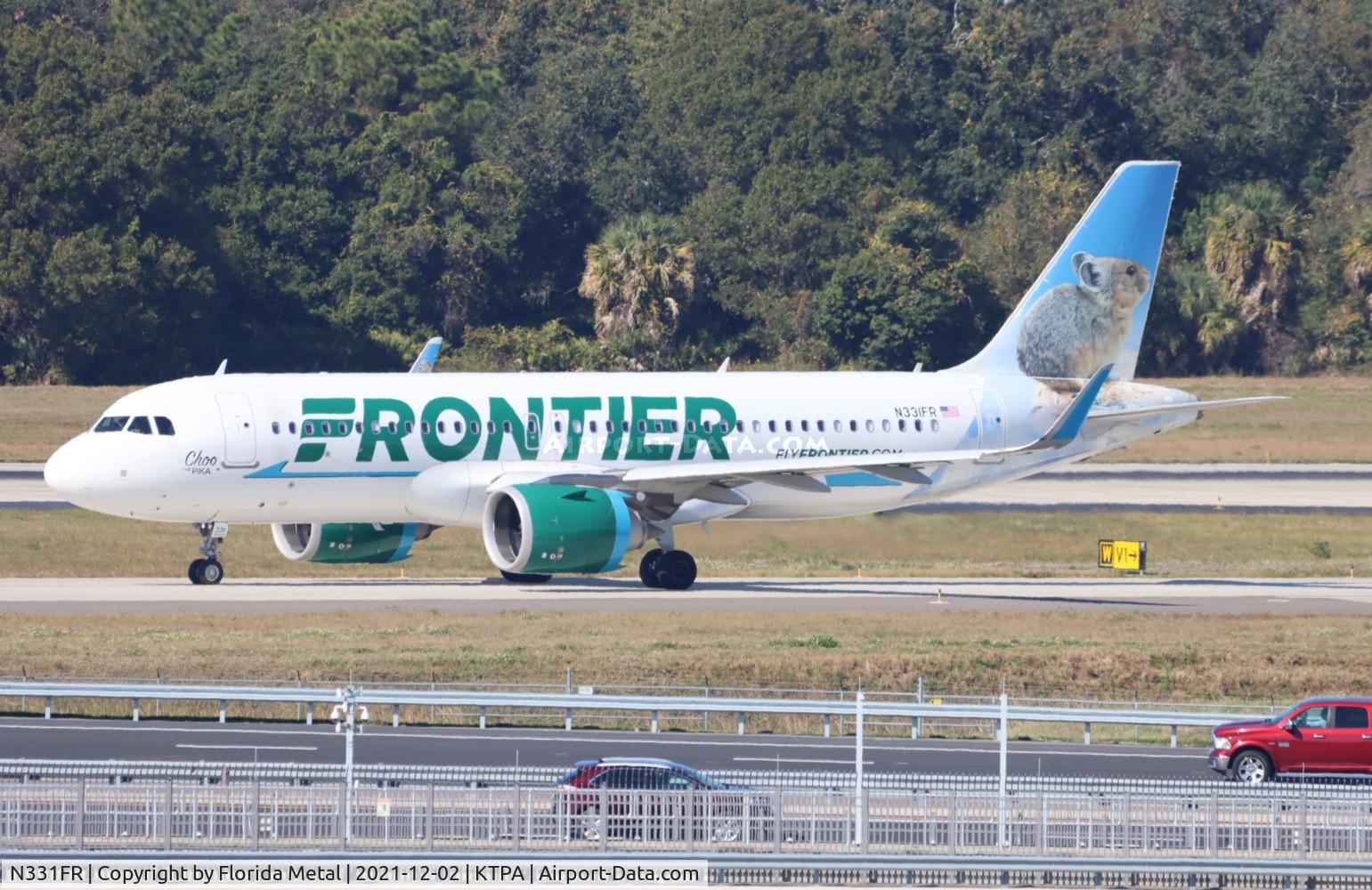 N331FR, 2018 Airbus A320-251NEO C/N 8239, Choo the Pika
