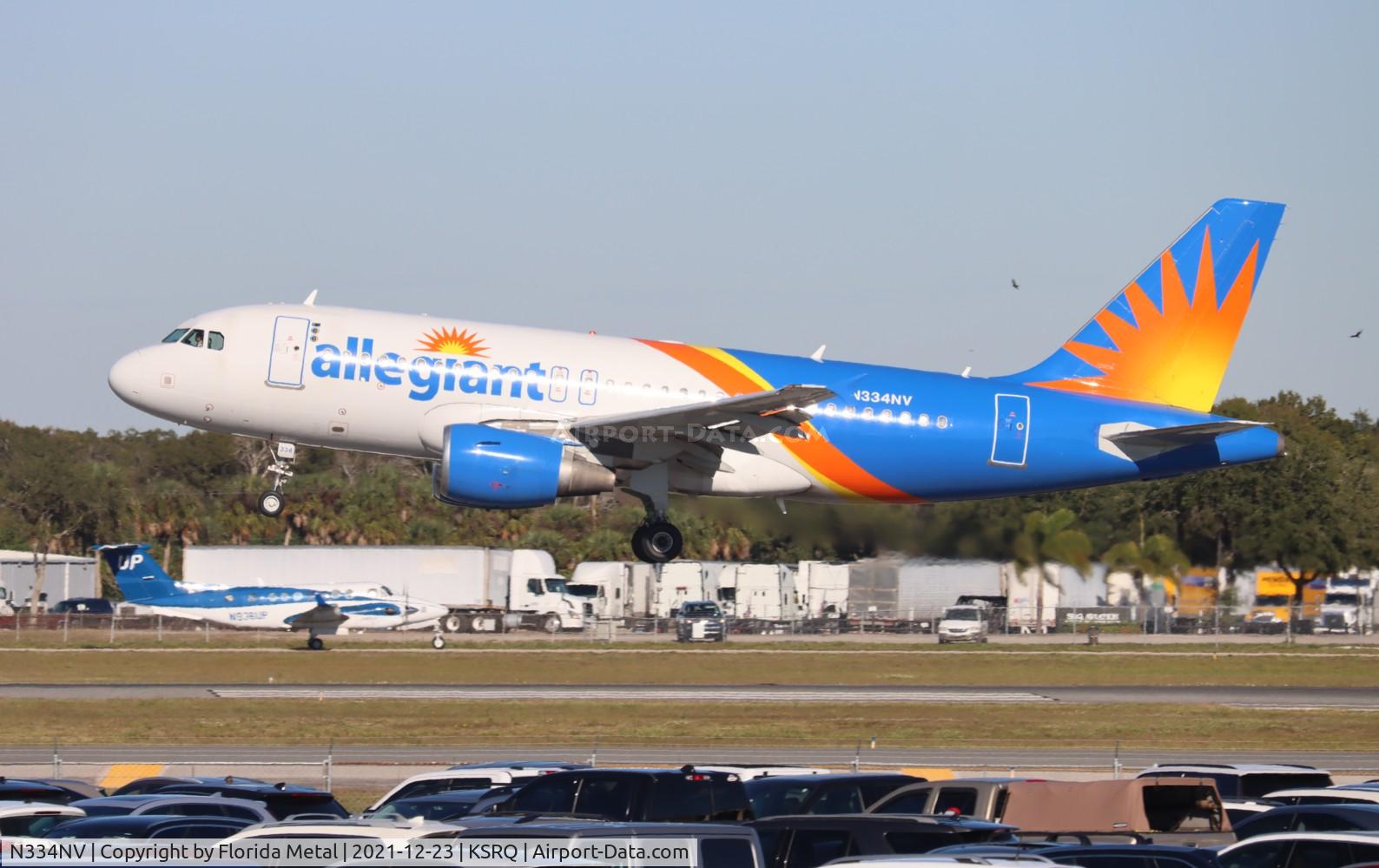 N334NV, 2006 Airbus A319-111 C/N 2831, SRQ 2021