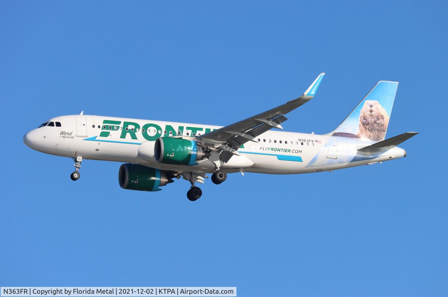N363FR, 2019 Airbus A320-251NEO C/N 9260, Ward the Beaver