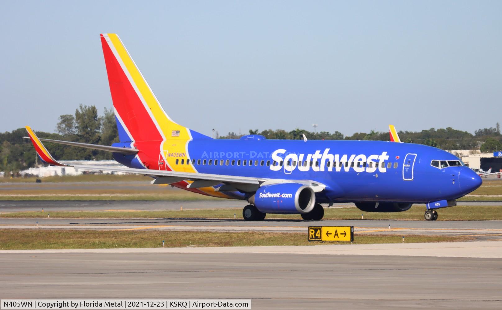 N405WN, 2001 Boeing 737-7H4 C/N 27893, SRQ 2021