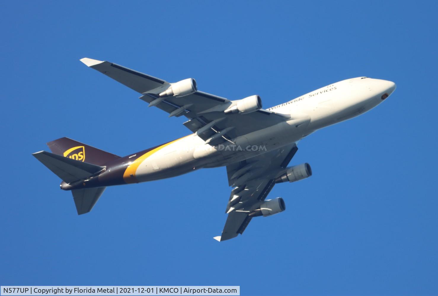 N577UP, 2009 Boeing 747-44AF C/N 35666, MCO 2021