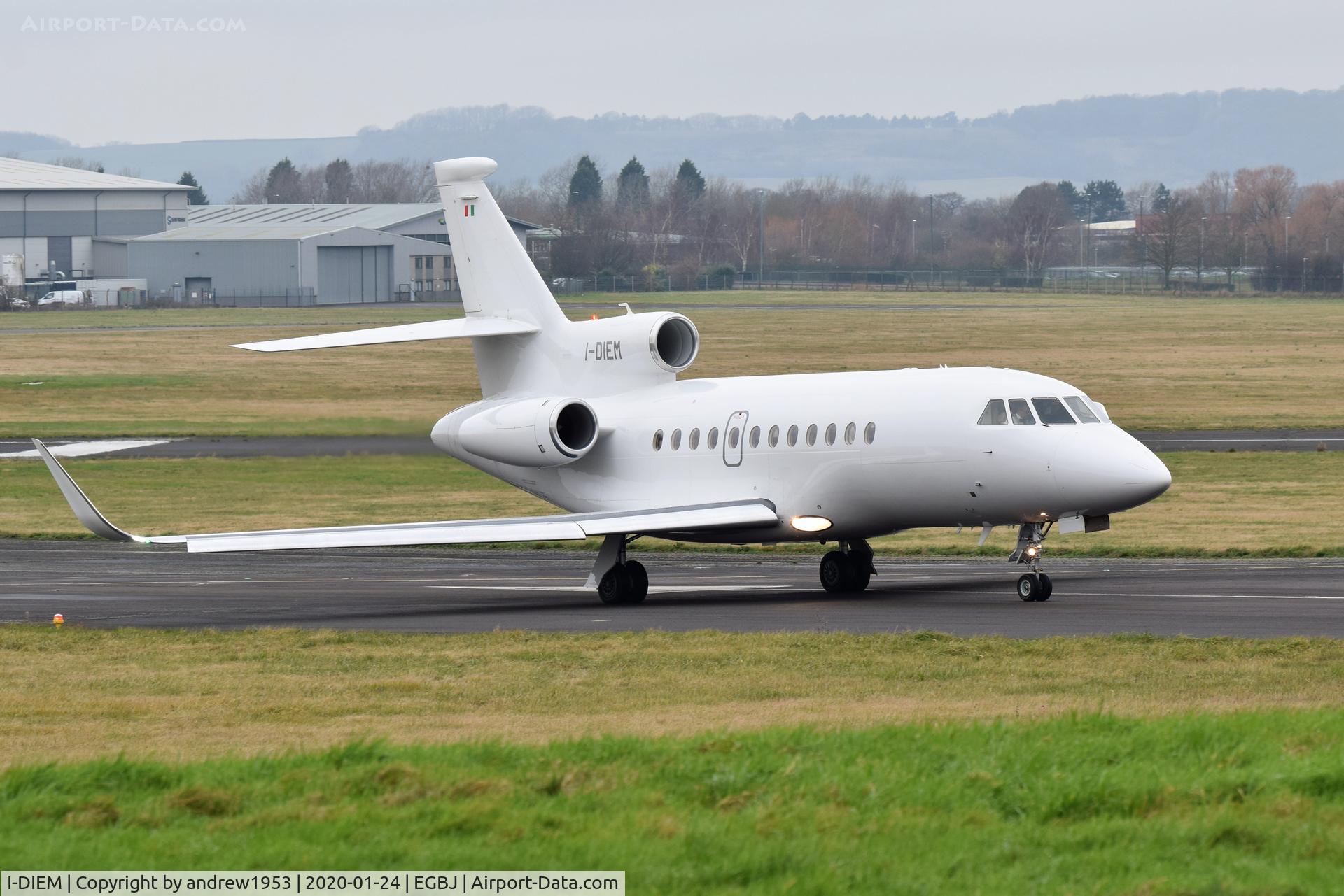 I-DIEM, 2011 Dassault Falcon 900LX C/N 253, II-DIEM at Gloucestershire Airport.