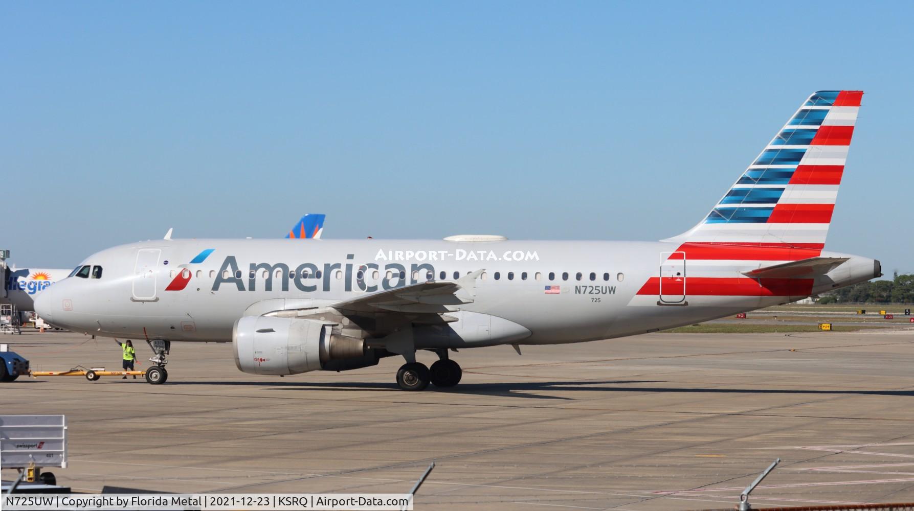 N725UW, 1999 Airbus A319-112 C/N 1135, SRQ 2021