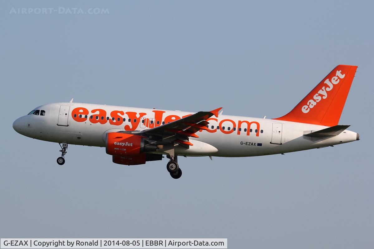 G-EZAX, 2006 Airbus A319-111 C/N 2818, at bru