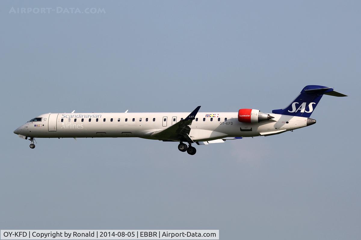 OY-KFD, 2009 Bombardier CRJ-900 (CL-600-2D24) C/N 15221, at bru