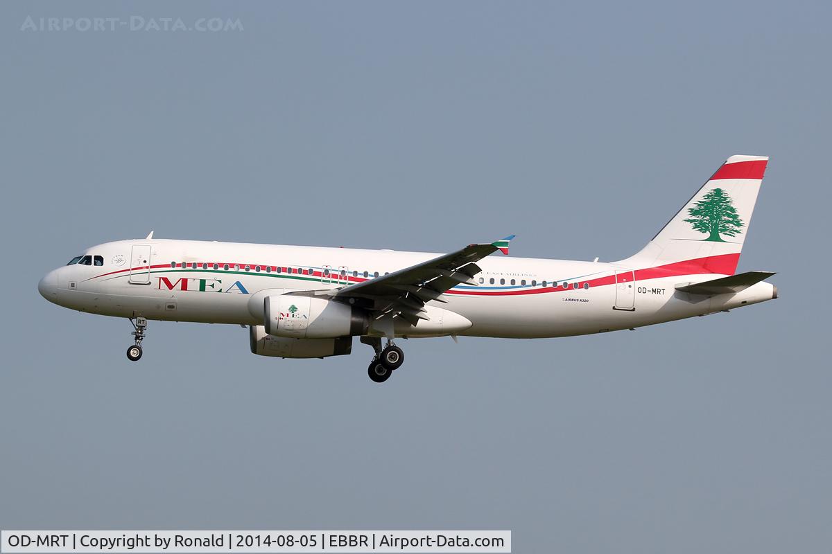 OD-MRT, 2008 Airbus A320-232 C/N 3736, at bru