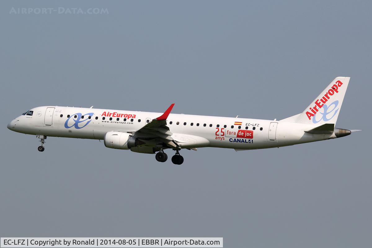 EC-LFZ, 2010 Embraer 195LR (ERJ-190-200LR) C/N 19000357, at bru