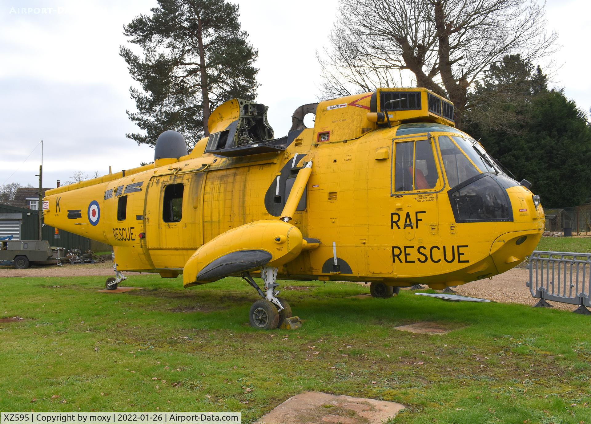 XZ595, 1978 Westland Sea King HAR.3 C/N WA861, Westland Sea King HAR.3 at Aerospace Logistics, Charlwood.